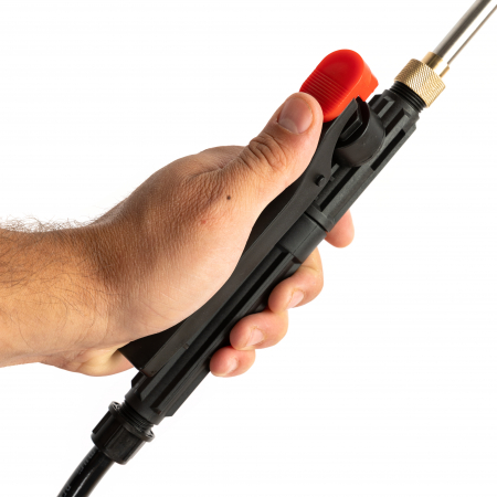 Pompa de stropit electrica, 20 litri, Heber®, regulator de presiune, 6 bari, cu acumulator, 5 duze incluse [10]