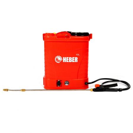 Pompa de stropit electrica , HEBER, 12 L, acumulator, regulator presiune,5 duze incluse [5]