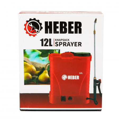 Pompa de stropit electrica , HEBER, 12 L, acumulator, regulator presiune,5 duze incluse [2]