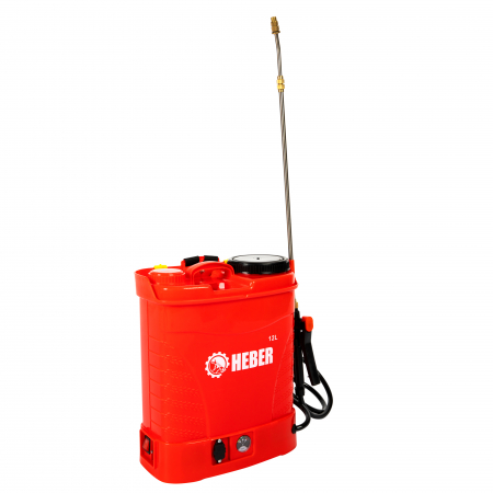 Pompa de stropit electrica , HEBER, 12 L, acumulator, regulator presiune,5 duze incluse [4]
