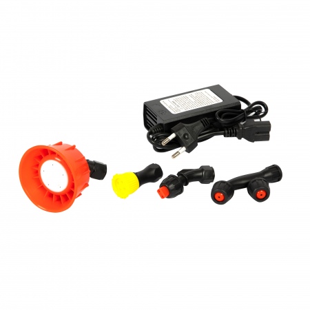Pompa de stropit electrica , HEBER, 12 L, acumulator, regulator presiune,5 duze incluse [11]