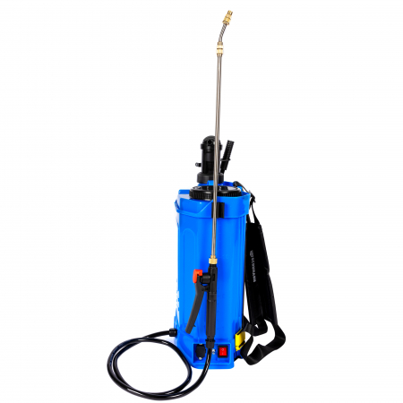 Pompa de stropit electrica + manuala 2 in 1, Schumann®, 16 L, acumulator, 6 BAR, regulator, 5 duze de stropire incluse [4]