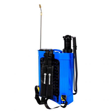 Pompa de stropit electrica + manuala 2 in 1, Schumann®, 16 L, acumulator, 6 BAR, regulator, 5 duze de stropire incluse [7]
