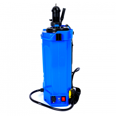Pompa de stropit electrica + manuala 2 in 1, Schumann®, 16 L, acumulator, 6 BAR, regulator, 5 duze de stropire incluse [10]