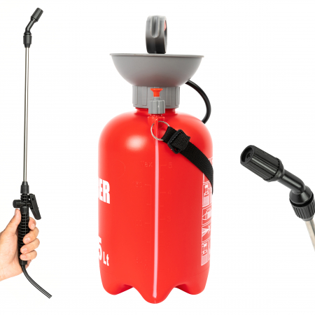 Pompa de stropit manuala, 5 litri, Heber®, duze incluse [3]