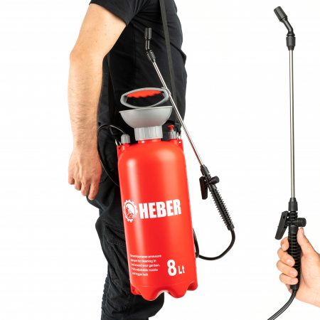 Pompa de stropit manuala, 8 litri, Heber®, duze incluse [1]