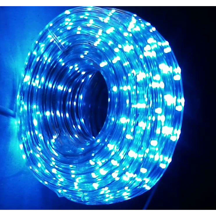 Rola led, furtun luminos de exterior, ALBASTRU, 20 m, alimentator inclus [2]