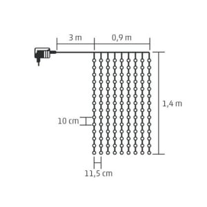 Perdea de lumini cu LED-uri [1]