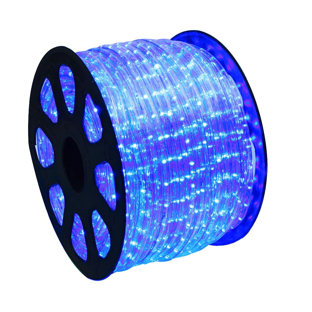 Rola led, furtun luminos de exterior, ALBASTRU, 100 m, alimentator inclus [4]