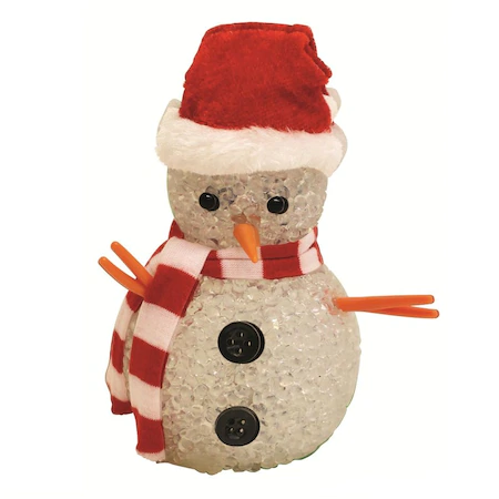 Decor cu LED, om de zăpadă, 12 cm, 4,5V [0]