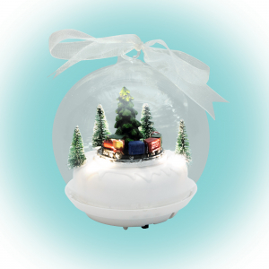 Sceneta, tren in glob din sticla [0]