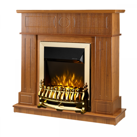 Semineu electric  Ambasador Maro & Galileo Gold, Dimensiuni (IxLxA) 978x1048x300 mm, Termostat ajustabil, 2 trepte de incalzire, Efect 3D, Telecomanda [0]