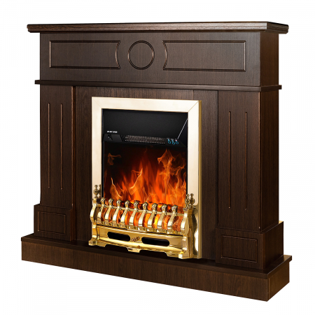 Semineu electric Ambasador wenghe & Galileo gold, Dimensiuni (I*L*A) :978*1048*300 mm, 2000W, Telecomanda, 2 trepte de putere [0]