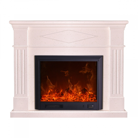 Semineu electric Atena alb, Dimensiuni (I*L*A) :1100*1300*330 mm, Efect 3D, Telecomanda [1]