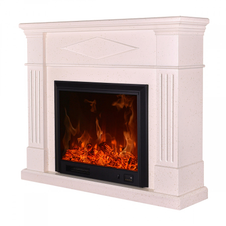 Semineu electric Atena alb, Dimensiuni (I*L*A) :1100*1300*330 mm, Efect 3D, Telecomanda [0]