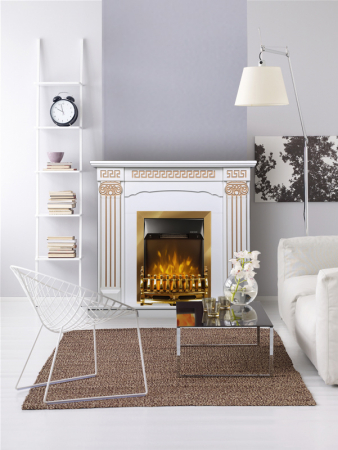 Semineu electric Calisto & Galileo gold, Dimensiuni (I*L*A) :1000*1100*330 mm, Putere 2000W, Efect 3D, Telecomanda [2]