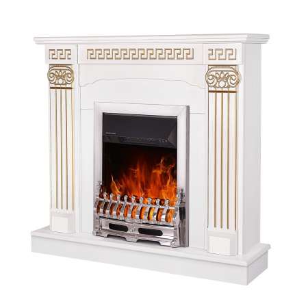 Semineu electric Calisto & Galileo silver, Dimensiuni (I*L*A) :1000*1100*330 mm, Putere 2000W, Efect 3D, Telecomanda [0]