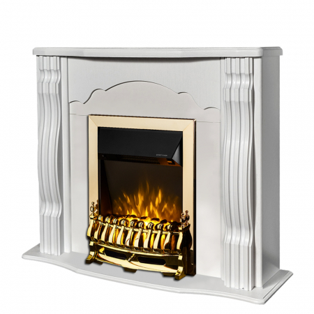 Semineu electric Clasic de colt & Galileo Gold, Dimensiuni (IxLxA) 882x950x300, Telecomanda, 2 trepte de putere [0]