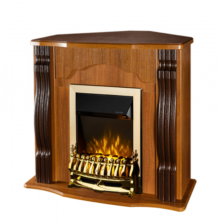 Semineu electric Clasic de colt maro & Galileo Gold, Dimensiuni (IxLxA) 882x950x300 [0]