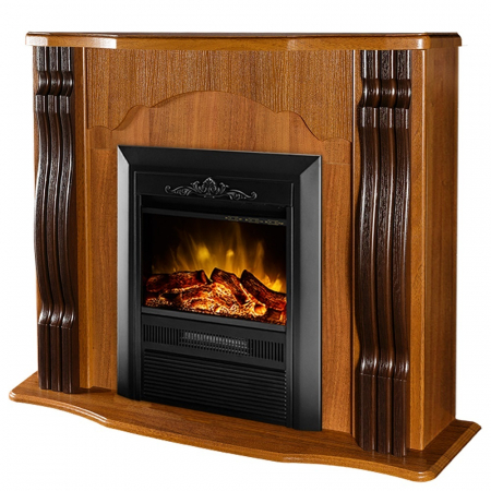 Semineu electric Clasic maro & Cristina, Dimensiuni (IXLXA) 893X950X330 mm, Telecomanda, Temporizator oprire, Efect 3D [0]