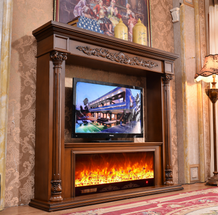 Semineu electric Fusion, Dimensiuni (IxLxA) 1660*1800*380 mm, Telecomanda, Efect 3D [3]