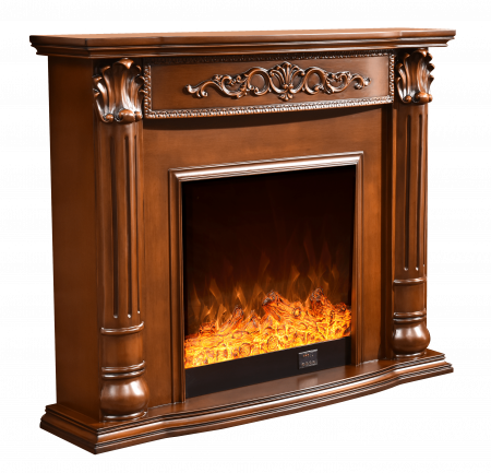 Semineu electric Premium KALIPSO, maro, 1500 W, (I*L*A) :1020*1200*330 mm, efect 3D, telecomanda [5]