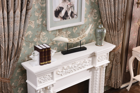 Semineu electric Premium MONACO maxi alb, 1500 W, (I*L*A) 1160*1500*330 mm, efect 3D, telecomanda [2]