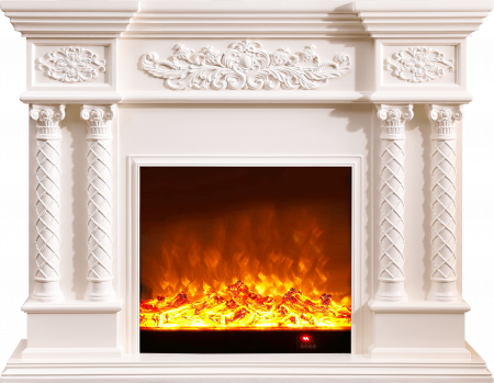 Semineu electric Premium MONACO maxi alb, 1500 W, (I*L*A) 1160*1500*330 mm, efect 3D, telecomanda [4]