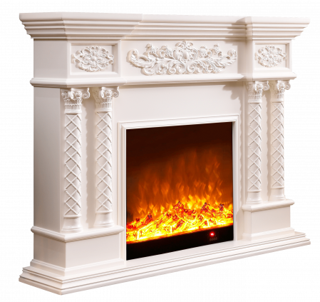 Semineu electric Premium MONACO maxi alb, 1500 W, (I*L*A) 1160*1500*330 mm, efect 3D, telecomanda [5]