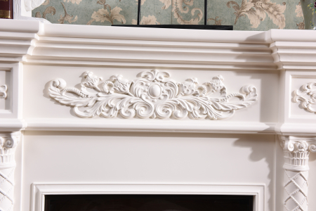 Semineu electric Premium MONACO maxi alb, 1500 W, (I*L*A) 1160*1500*330 mm, efect 3D, telecomanda [3]