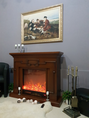 Semineu electric Morfei maro, Dimensiuni (IxLxA) 1020x1200x330 mm, Termostat, Efect 3D [2]