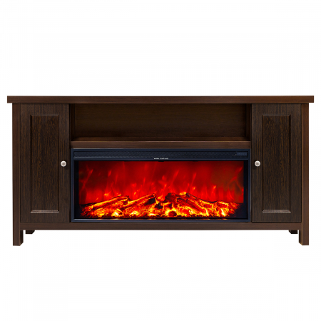 Semineu electric Mozart & Tasmania, Dimensiuni (IxLxA) 750x1500x300 mm, Telecomanda, 2 trepte de putere, Efect 3D [1]