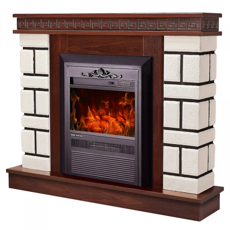 Semineu electric Nazarii mini & Cristina, Dimensiuni (I*L*A) 860*1080*245 mm, 2000W, Efect 3D, 2 trepte de putere [0]