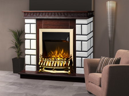 Semineu electric Nazarii mini & Galileo gold, Dimensiuni (I*L*A) :860*1080*245 mm, Telecomanda, 2 trepte de putere, Efect 3D [2]