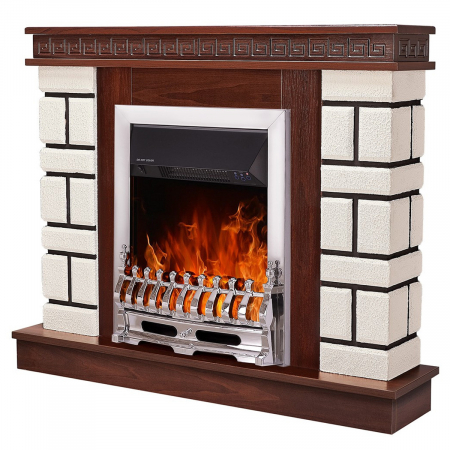 Semineu electric Nazarii mini & Galileo silver, Dimensiuni (I*L*A) :860*1080*245 mm, Efect 3D, Telecomanda, 2 trepte de putere [0]