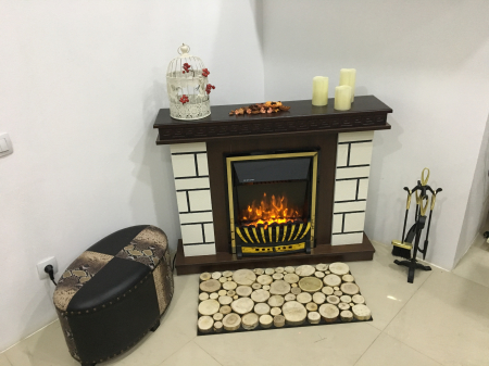 Semineu electric Nazarii mini & Meridian,  Dimensiuni (I*L*A) :860*1080*245 mm, 2000W, Efect 3D, 2 trepte de putere [3]