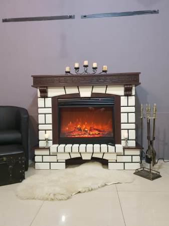 Semineu electric Nazarii & Mirabella, Dimensiuni (I X L X A) 1136*1328*356 mm, Efect de sunet, Telecomanda [1]