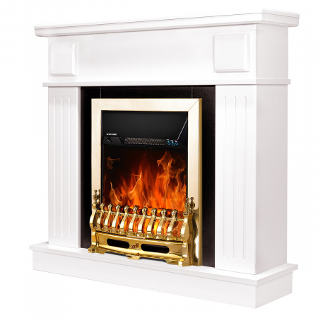 Semineu electric Oscar & Galileo gold, Dimensiuni (IxLxA) 978x1048x300, Telecomanda, 2 trepte de putere, 2000W [0]
