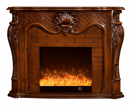 Semineu electric Premium PERLA mini maro, 1500 W, (LxAxI): 1200*330*1020 mm, efect 3D, telecomanda [7]