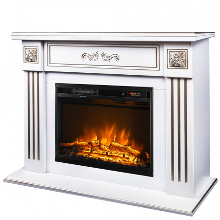 Semineu electric Praga Alb & Lorance, dimensiuni (I*L*A) :895*1087*290 mm, Efect 3D, Telecomanda [0]