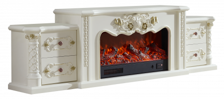 Semineu electric Premium AGAPIS, alb, 1500 W, (Î*L*A) 600x2050x380 mm, efect 3D, telecomanda [8]