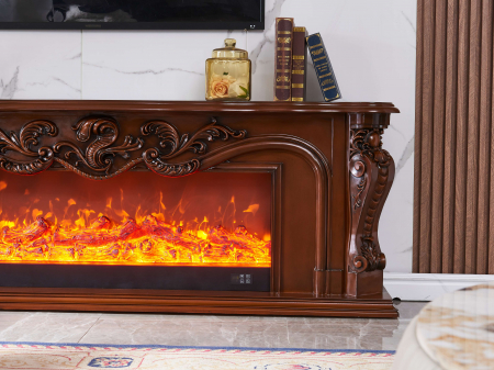 Semineu electric Premium ARTEMIS, maro, 1500 W, (Î*L*A) 700x2000x330 mm, efect 3D, telecomanda [5]