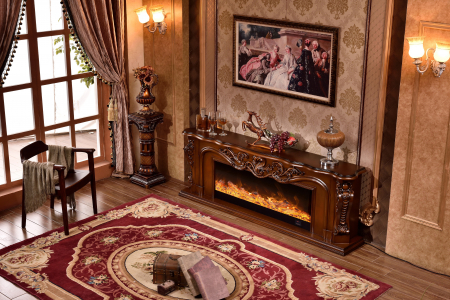 Semineu electric Premium ARTEMIS, maro, 1500 W, (Î*L*A) 700x2000x330 mm, efect 3D, telecomanda [3]