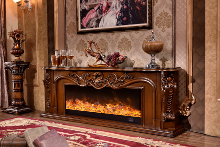 Seminee electrice - Semineu electric Premium ARTEMIS, maro, 1500 W, (Î*L*A) 700x2000x330 mm, efect 3D, telecomanda