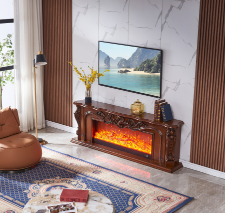 Semineu electric Premium ARTEMIS, maro, 1500 W, (Î*L*A) 700x2000x330 mm, efect 3D, telecomanda [4]