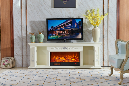 Semineu electric Premium ELPIS, alb, 1500 W, (I*L*A) :700*2000*330 mm, efect 3D, telecomanda [5]