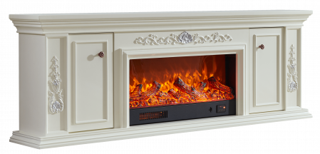 Semineu electric Premium ELPIS, alb, 1500 W, (I*L*A) :700*2000*330 mm, efect 3D, telecomanda [9]