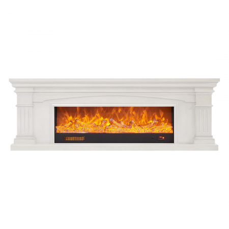 Semineu electric Premium ELSA, alb, 1500 W, (I*L*A) :700*2000*330 mm, efect 3D, telecomanda [1]