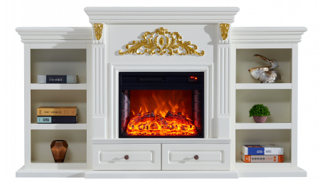 Semineu electric Premium EVA, ALB, 1500 W, (Î*L*A) 1160x2000x330 mm, efect 3D, telecomanda [5]