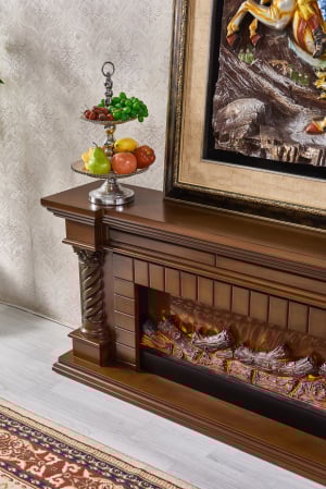 Semineu electric Premium FRANKFURT, maro, 1500 W, (Î*L*A) 700x1800x330 mm, efect 3D, telecomanda [3]